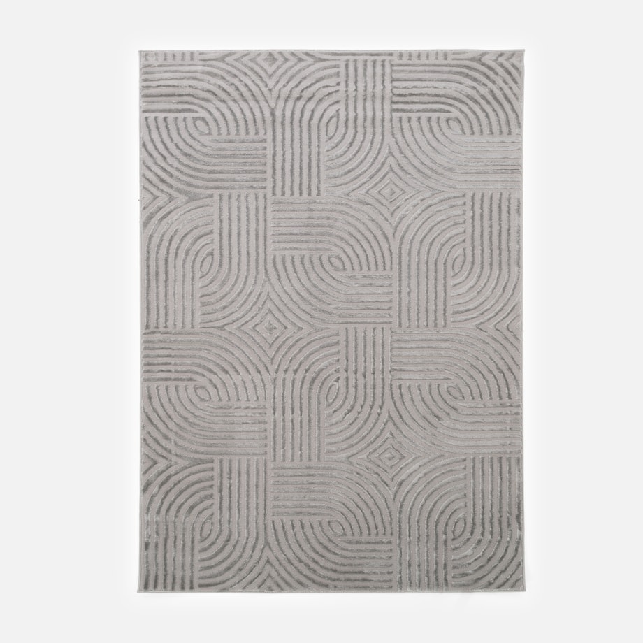 Dywan nowoczesny srebrny SAHARA 160x230 cm - 1