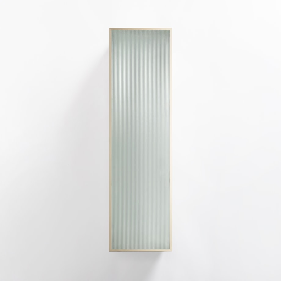 Bok przeszklony ALFRAME 32,5x98,5 cm szampański - 1