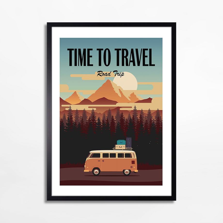 Obraz nowoczesny GÓRY TIME TO TRAVEL I 50x70 cm - 1