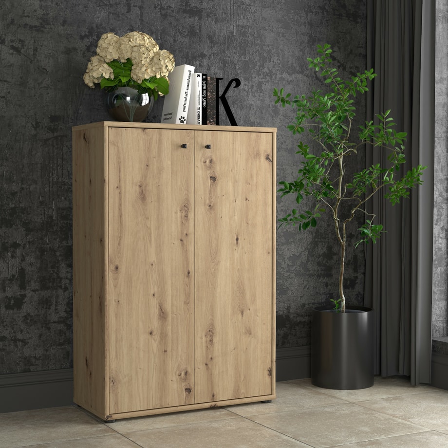 Komoda TEMPRA 2 wysoka 2D dąb artisan - 2