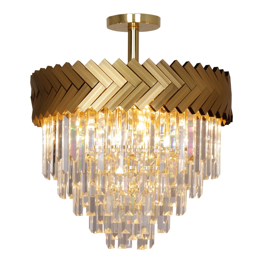 Lampa sufitowa glamour złota LYON - 1