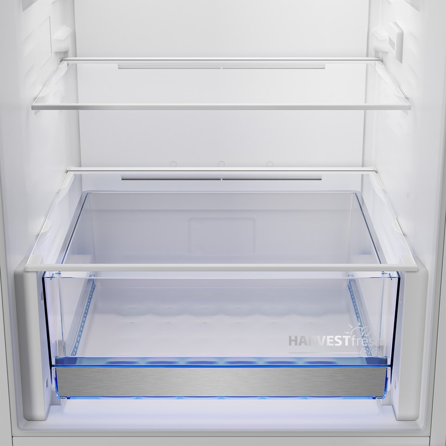 BEKO B5BCNA325HS lodówka do zabudowy - zbliżenie na komorę świeżości wewnątrz chłodziarki.