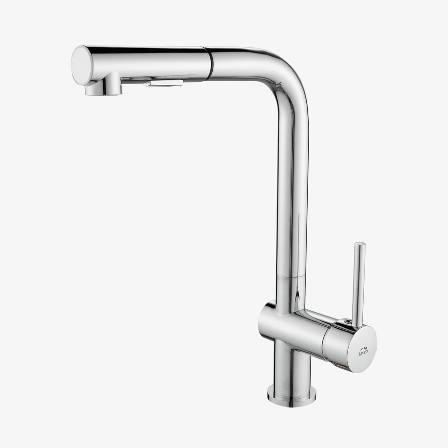 Bateria zlewozmywakowa z wyciąganą wylewką LAVEO LUX chrom - 1