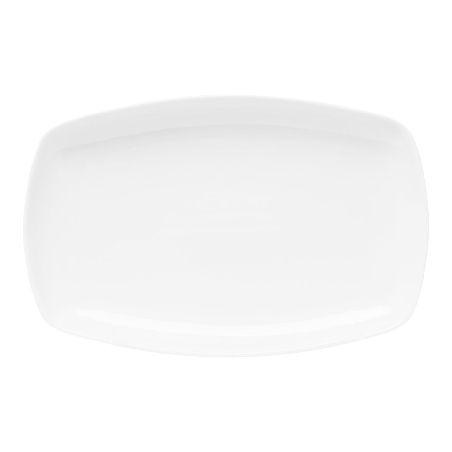Półmisek porcelanowy QUADRO biały 30x19.5 cm - 1