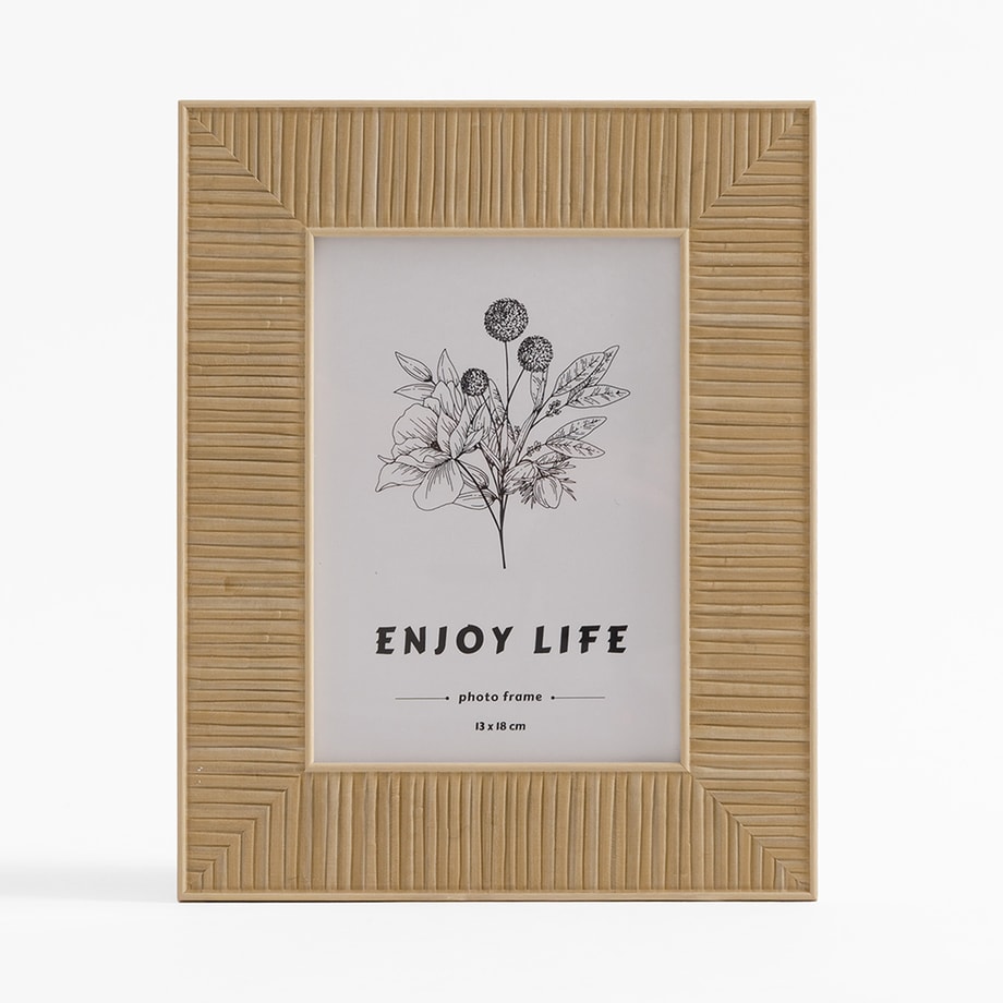 Ramka boho na zdjęcie 13x18 cm brązowa - 1