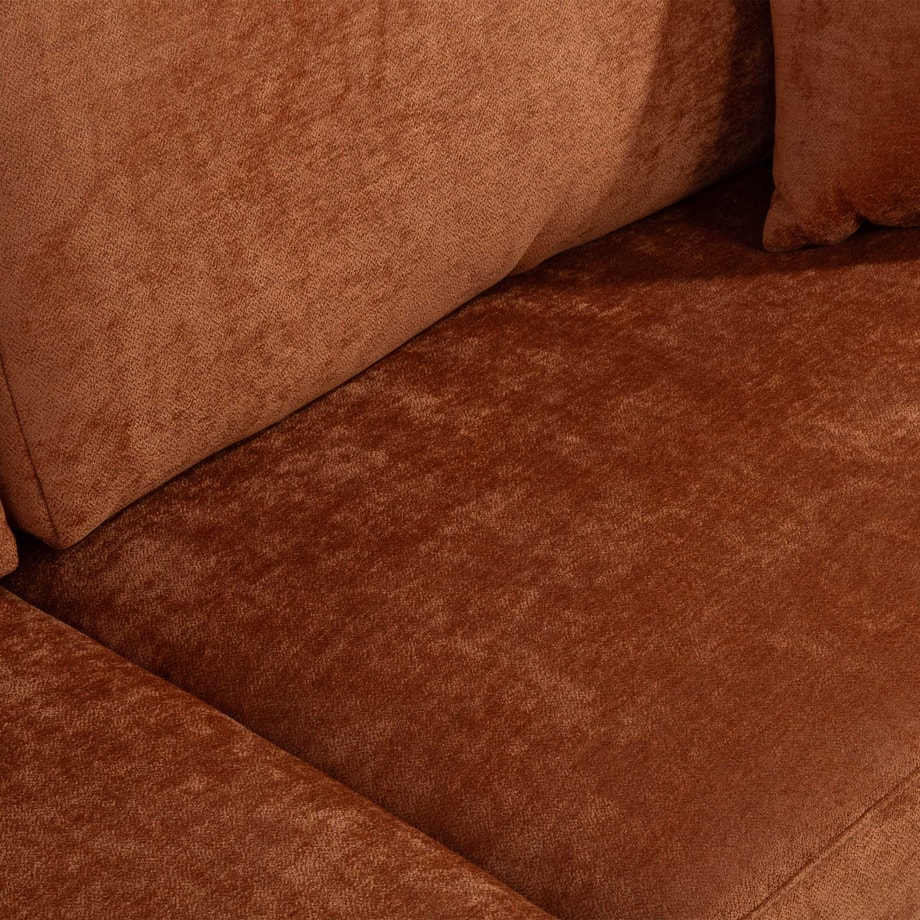 Sofa rozkładana ceglasta CAVA - 8