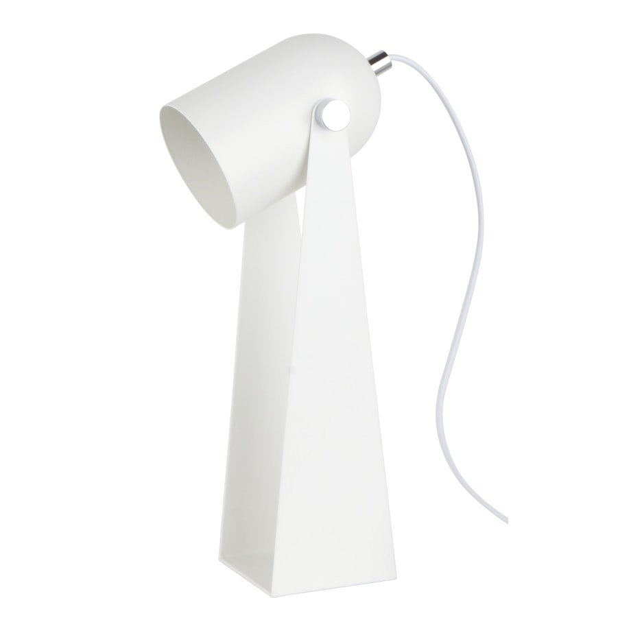 Lampa biurkowa industrialna biało-srebrna ARIES - 1