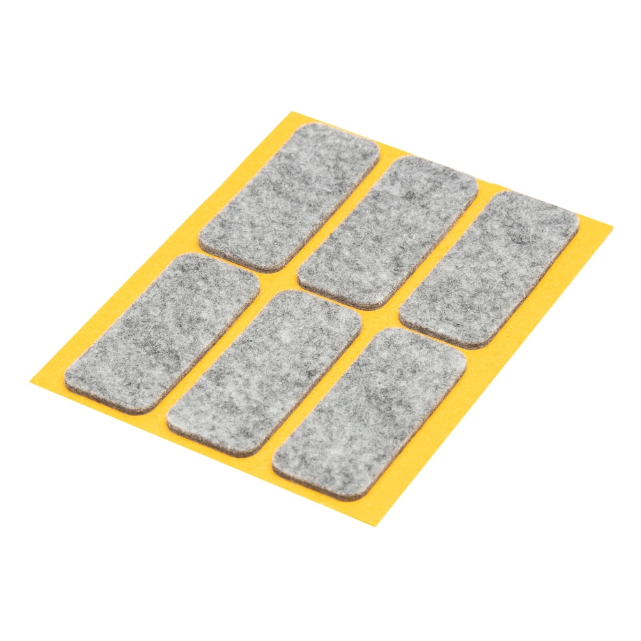 Podkładki pod meble szare PROSTOKĄT 6x2,5 cm - 1