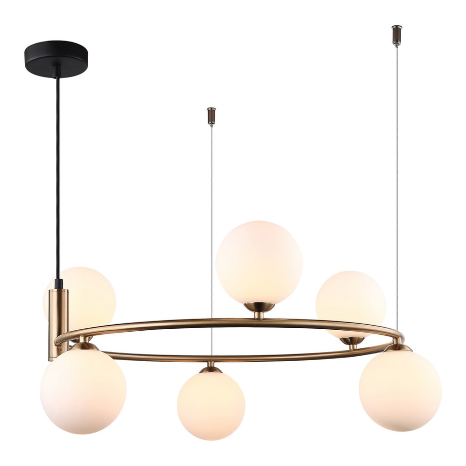 Lampa wisząca 6 kul złota AMILY - 1