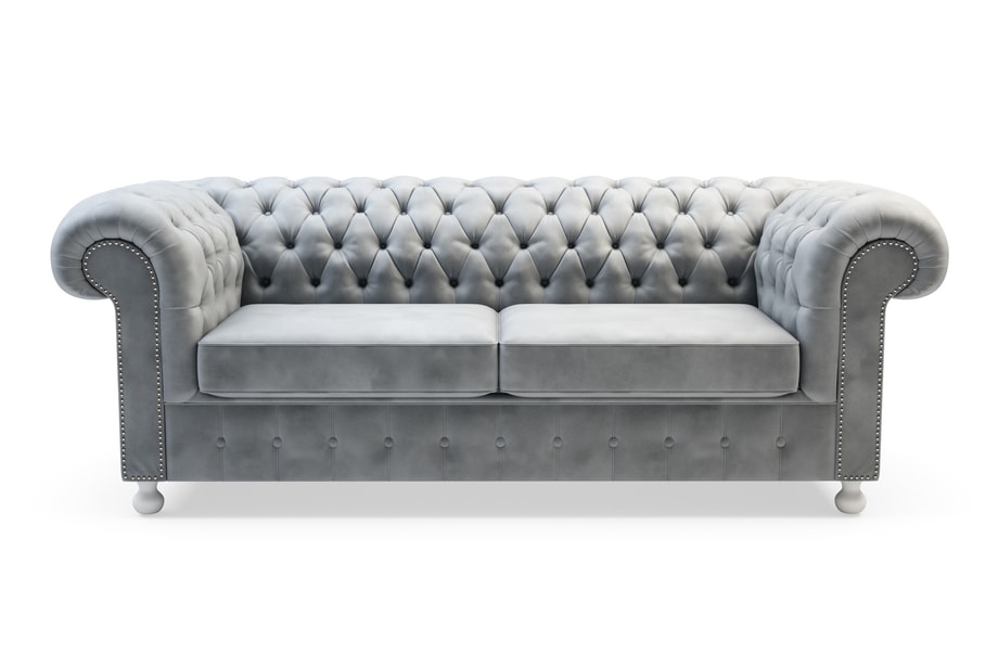 Sofa 3-osobowa jasnoszara CHESTER - 1