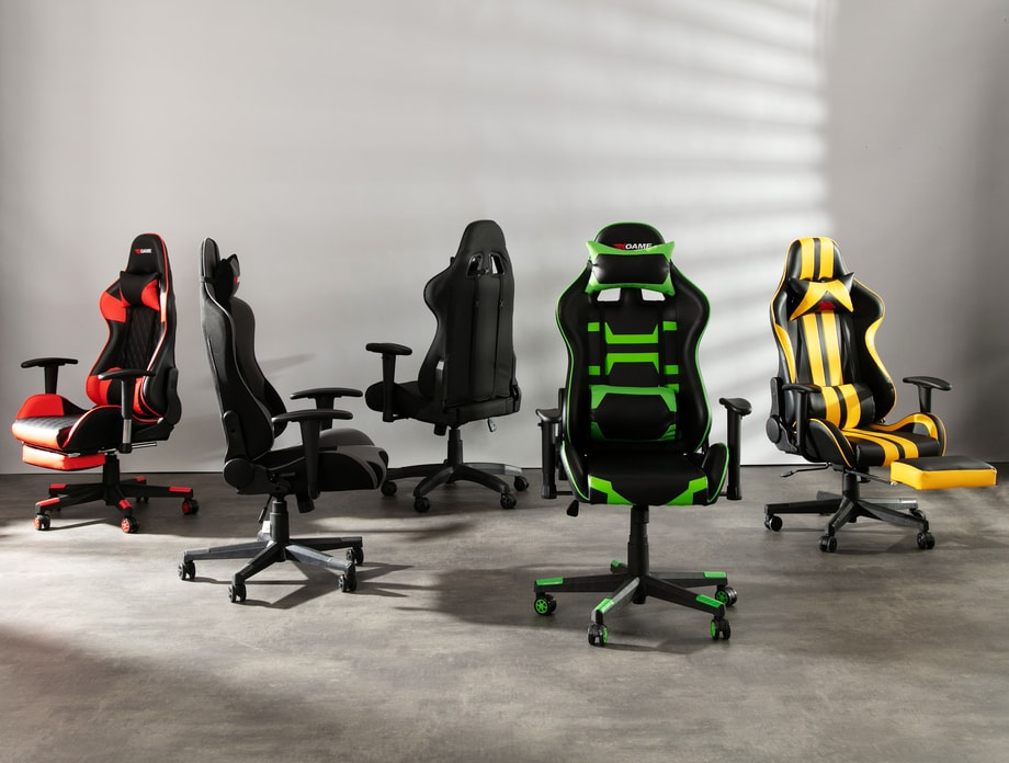 Fotel gamingowy, ergonomiczny z siatką mesh, czarno-szary COLOSSUS - 2