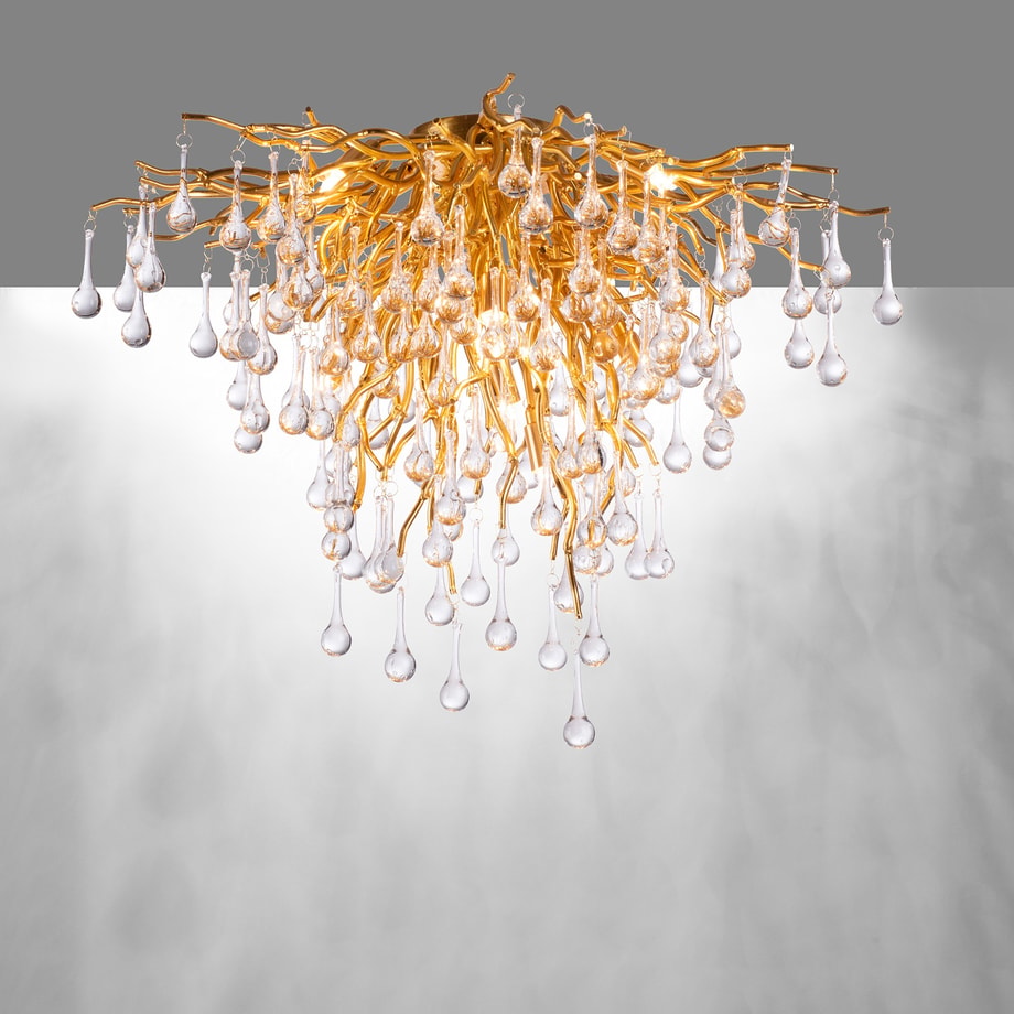 Lampa sufitowa miedźiana ICICLE 50x50 cm - 3