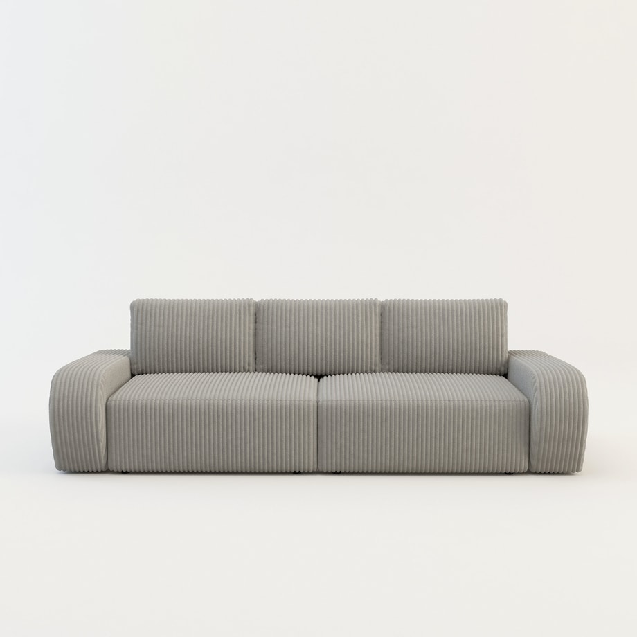 Sofa rozkładana 4-osobowa CAPPA jasnoszara - 1