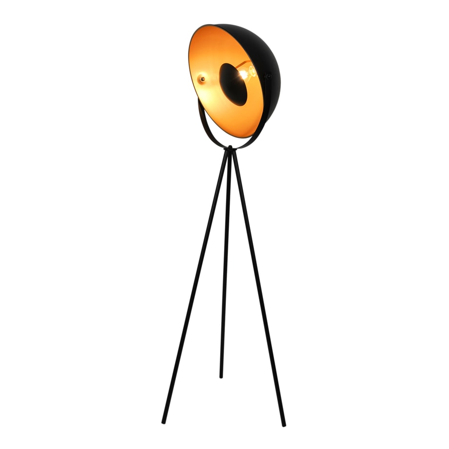 Lampa podłogowa loftowa czarno-złota LARC - 1