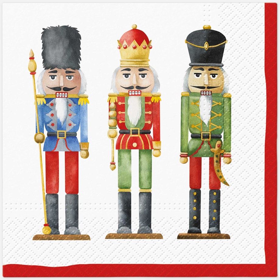 Serwetki świąteczne NUTCRACKER'S SOLDIERS 20 szt - 1