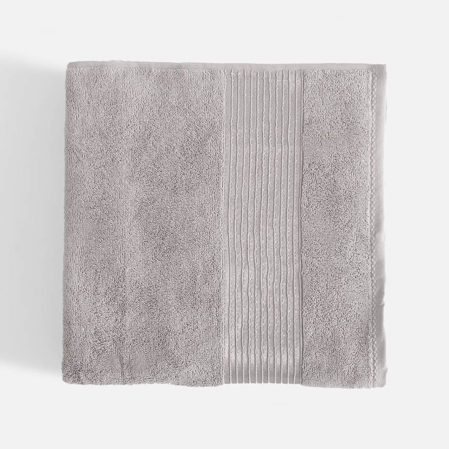 Ręcznik frotte jasny szary LUKSOR 70x140cm - 1