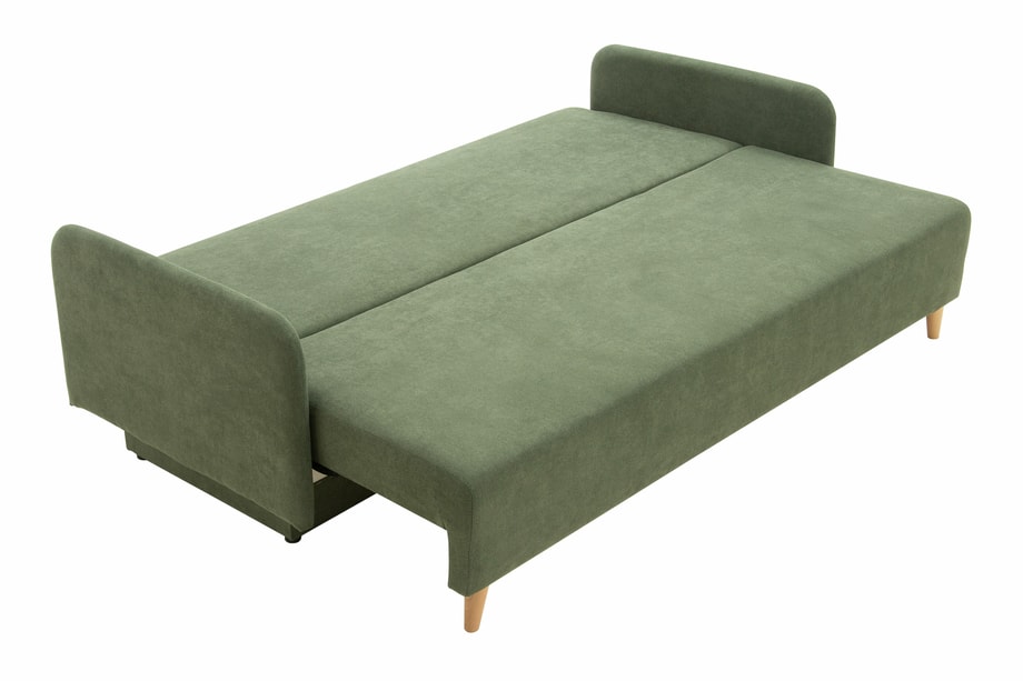Sofa rozkładana 3-osobowa zielona TAMPA - 2