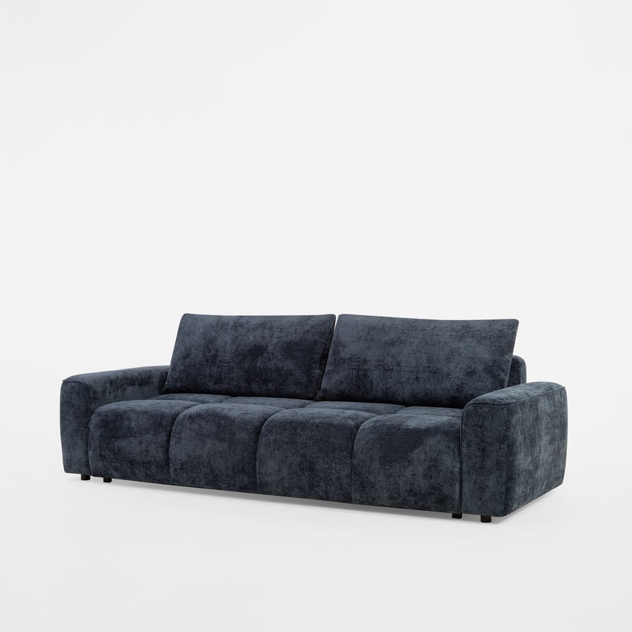 Sofa 3-osobowa rozkładana granatowa BIANCO - 7