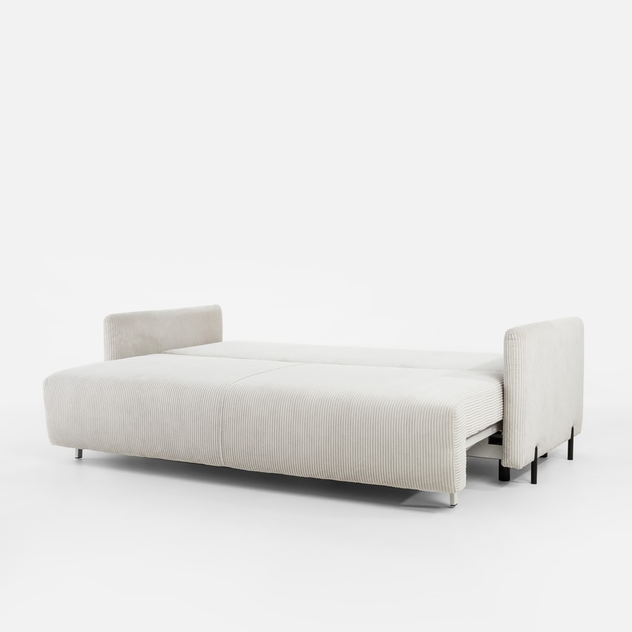 Sofa sztruksowa jasnobeżowa SORRENTO NEW - 5