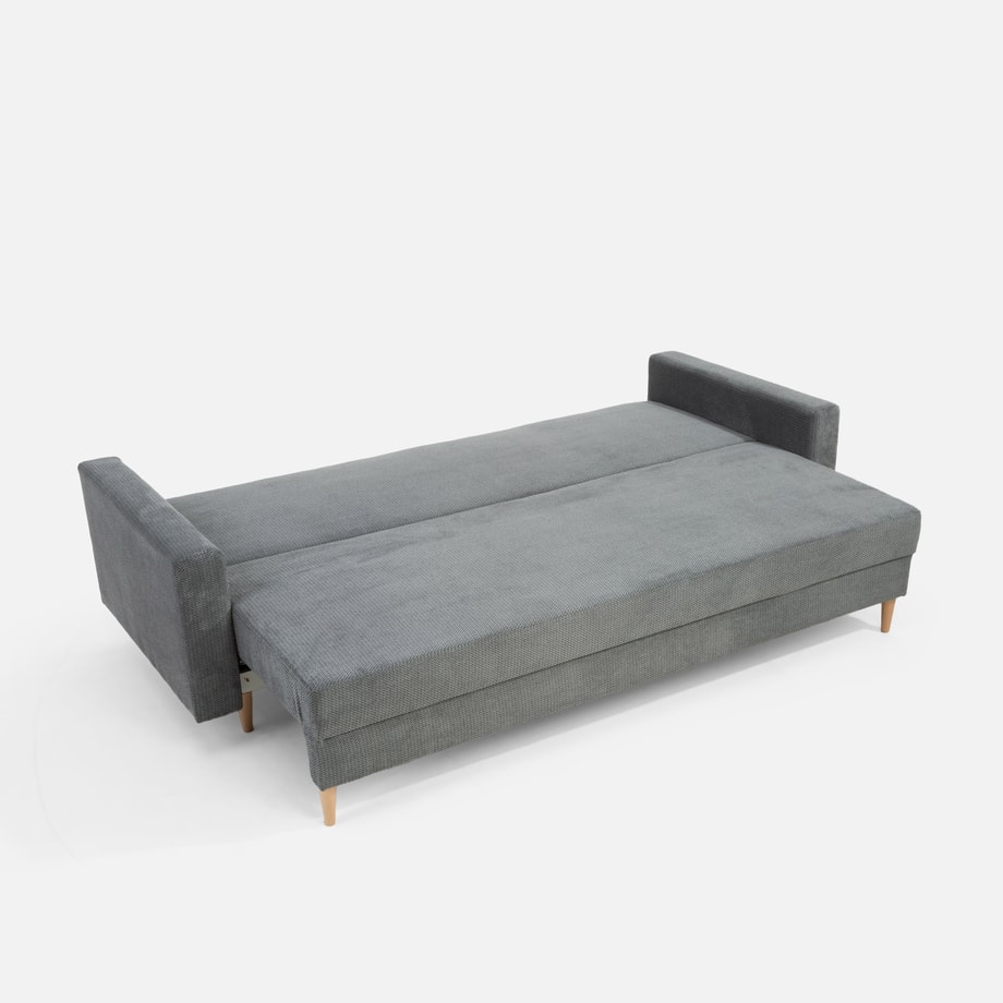 Sofa rozkładana szara AURA - 8