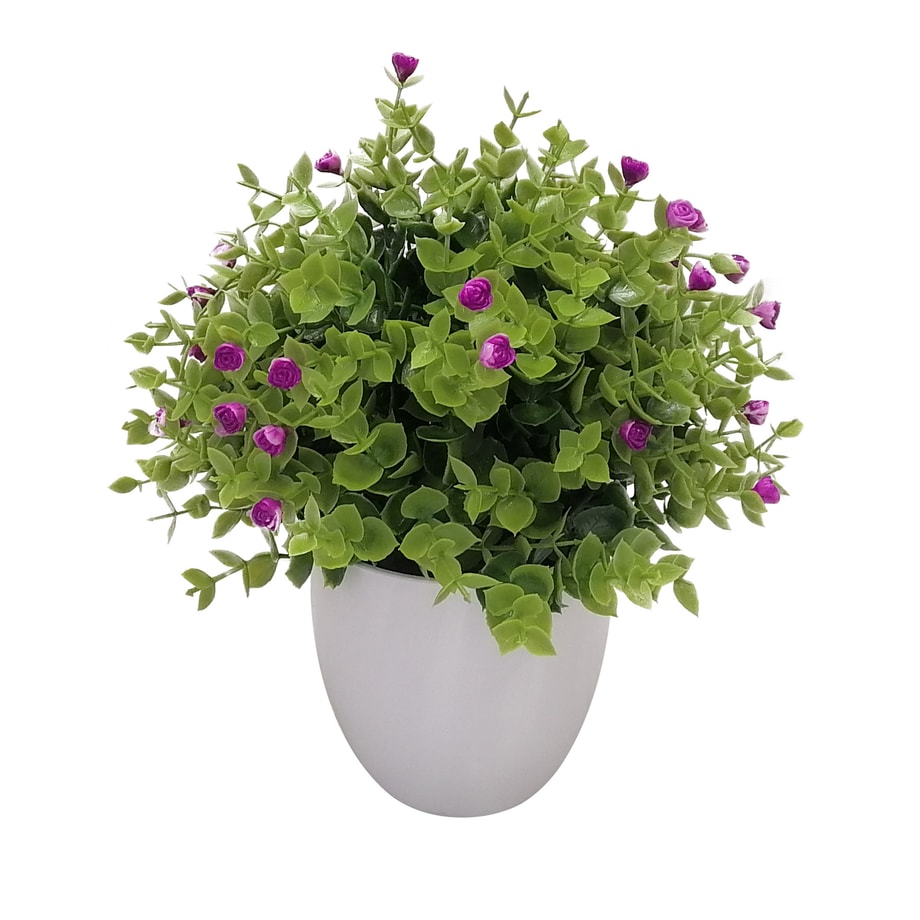 Sztuczny kwiat w doniczce fioletowy 30 cm - 1