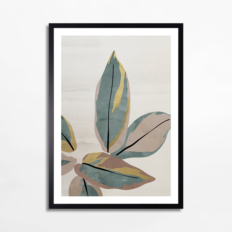 Obraz nowoczesny PASTEL LEAVES II 50x70 cm - 1