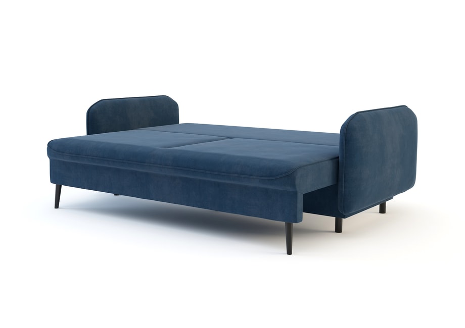 Sofa granatowa VAMOS nóżki czarne - 2