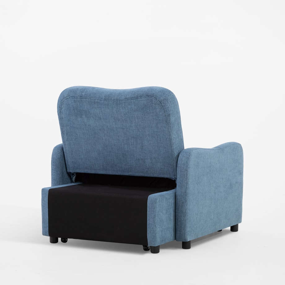 Sofa rozkładana 1-osobowa niebieska KLANNE - 9