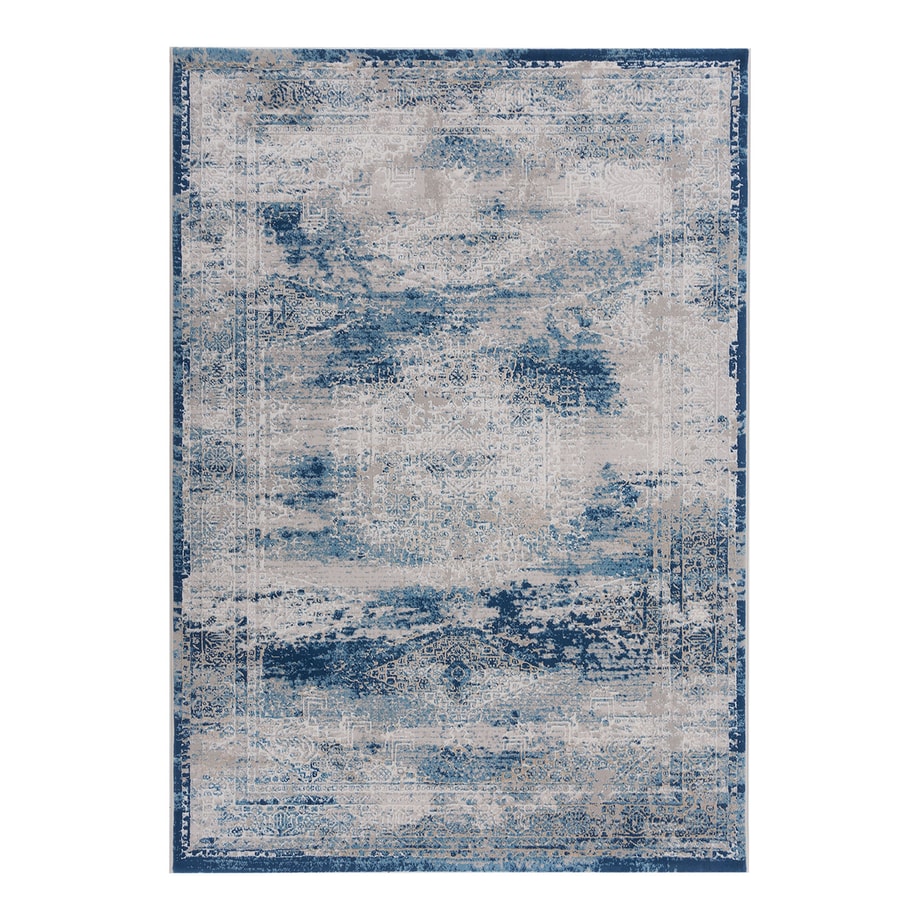 Dywan vintage niebieski ALMERA 160x220 cm - 1