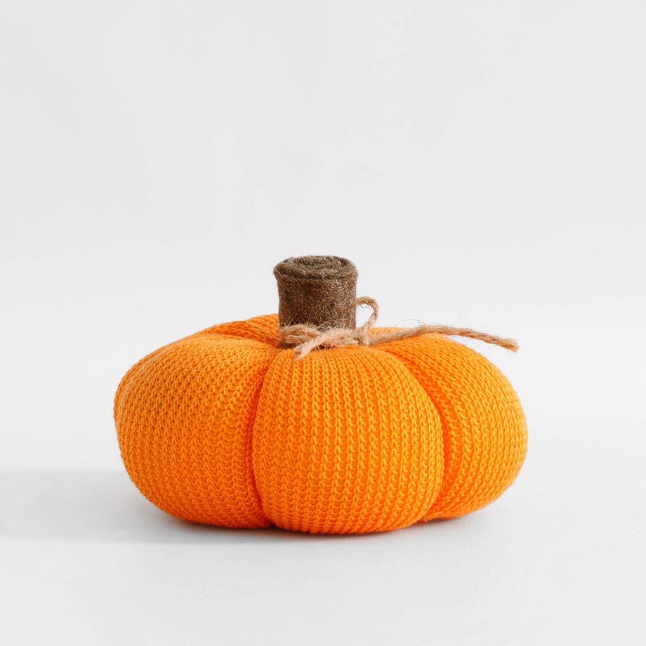 Dekoracja pomarańczowa DYNIA 10 cm - 1