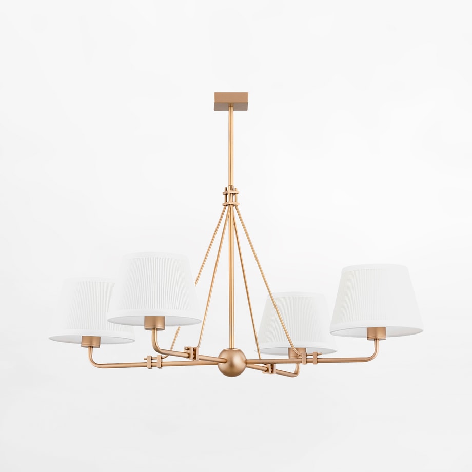 Lampa wisząca biało-złota ATRANI - 1