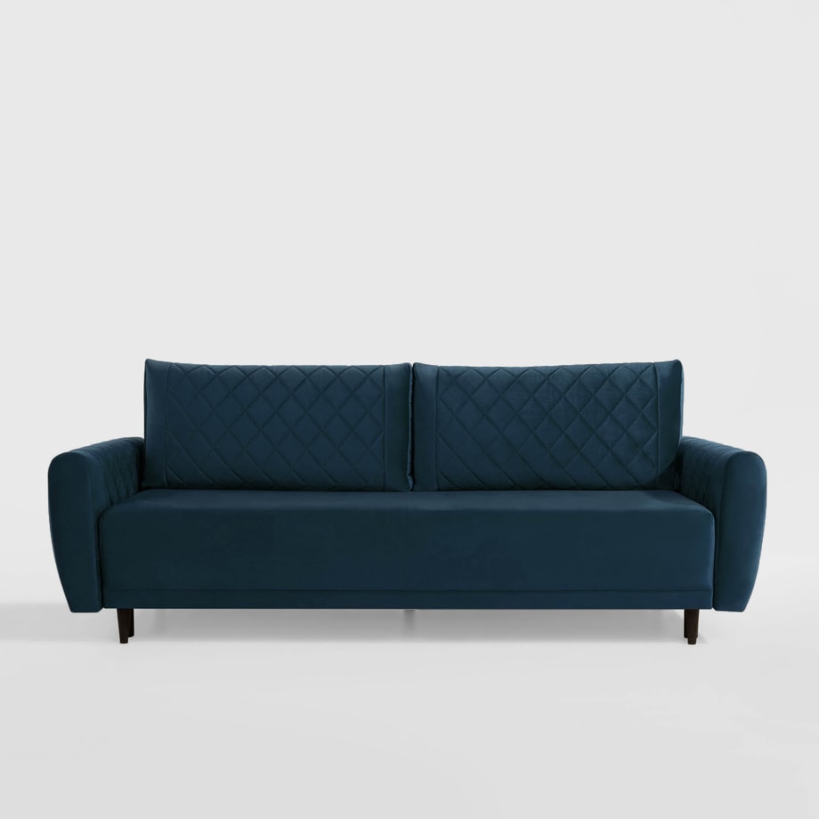 Sofa welurowa granatowa ROMA - 1