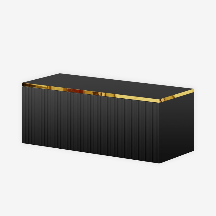 Szafka wisząca czarna GOLD 80 cm - 1