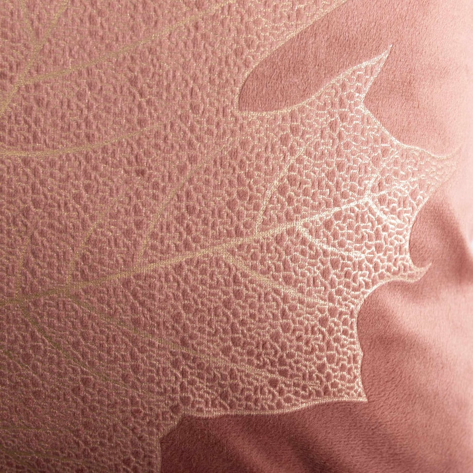 Poszewka dekoracyjna w złoty liść różowa MAPLE 45x45 cm - 4