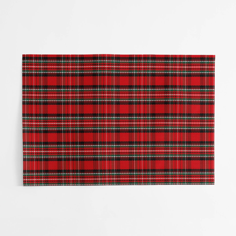 Podkładka stołowa świąteczna w kratkę 30x45 cm - 1