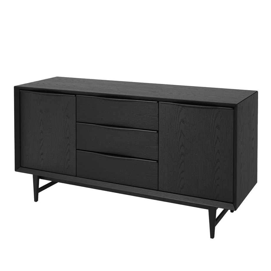 Komoda czarna fornirowana HAVONA - 1