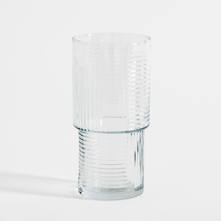 Szklanka ryflowana wysoka 400 ml - 1
