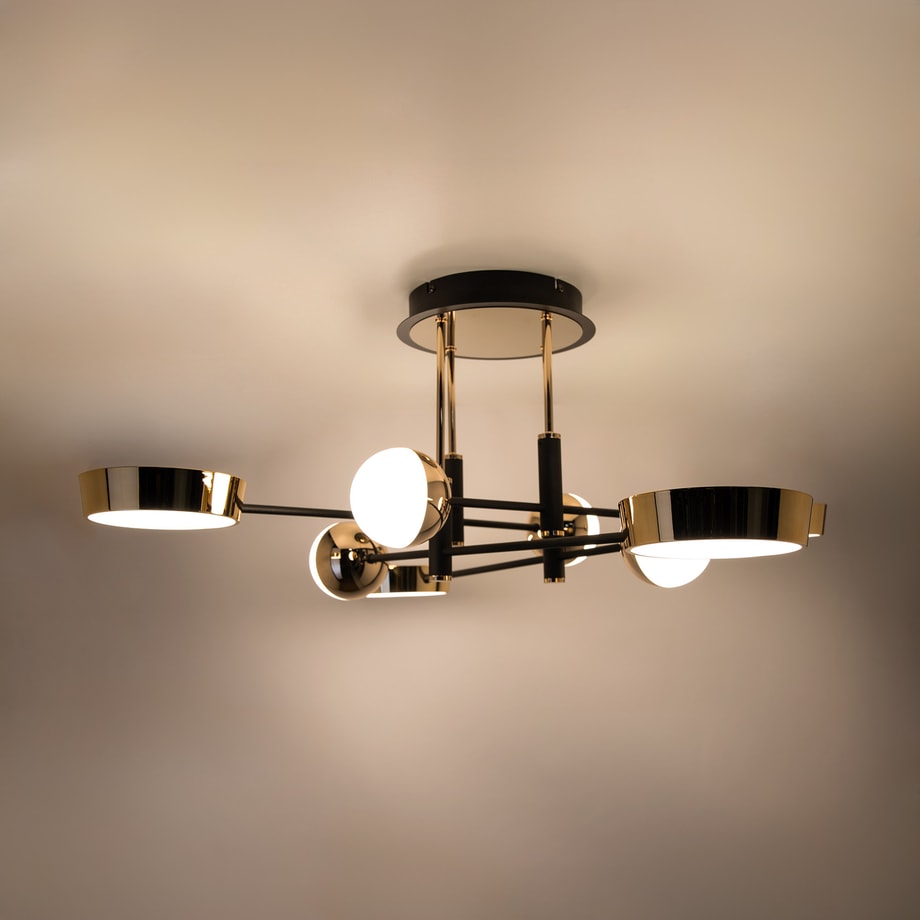 Lampa sufitowa LED LARA czarno-złota - 3