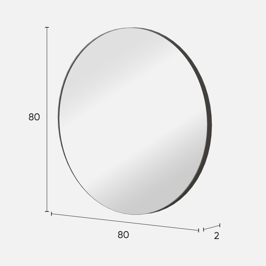 Lustro okrągłe DOMINICA 80 cm - 3