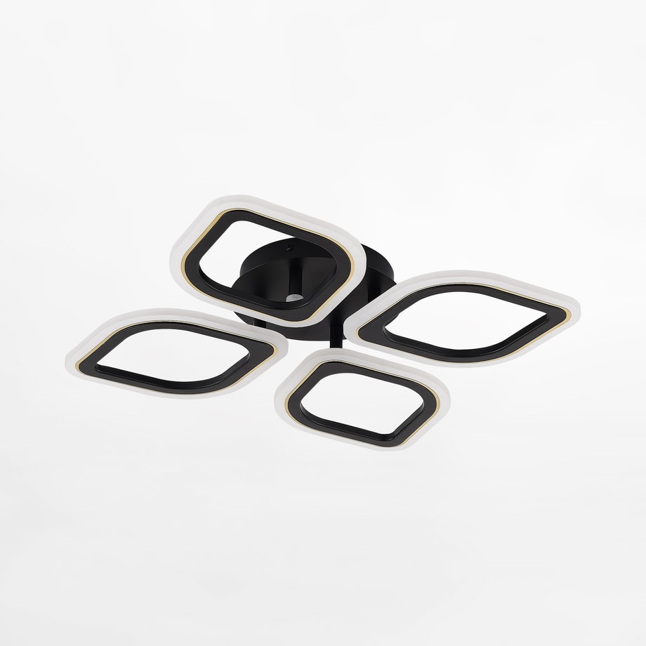 Lampa sufitowa LED 30W czarno-złota ILLUMIA - 1