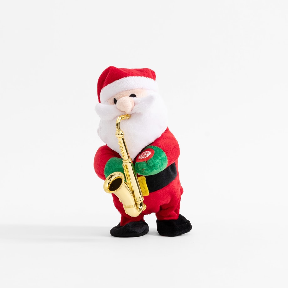 Figurka pluszowa z saksofonem tańcząca i grająca MIX 21 cm - 1