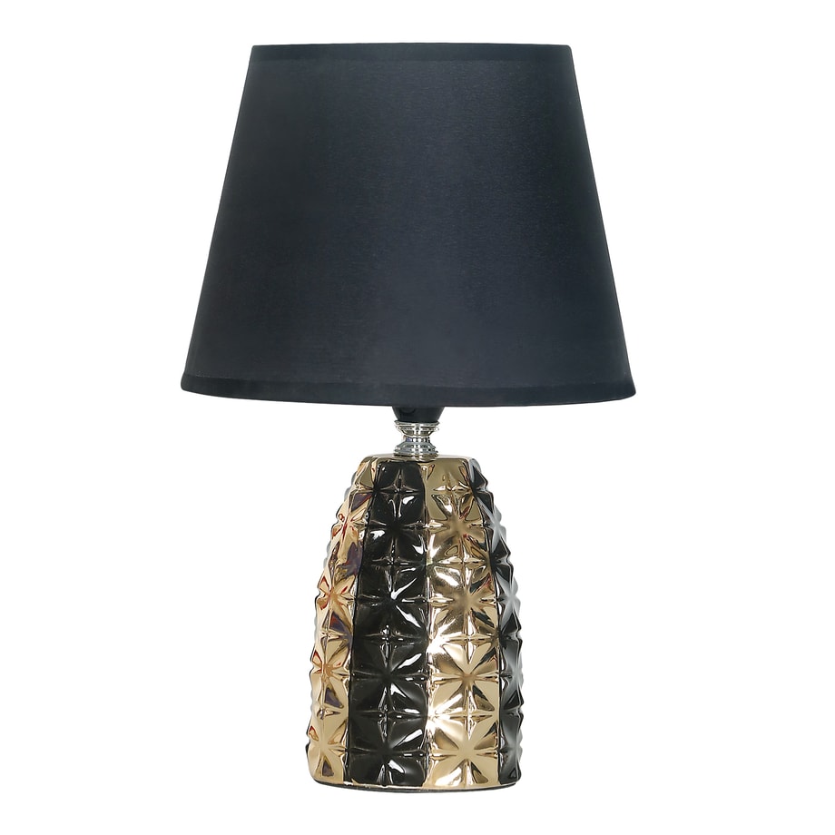 Lampa stołowa glamour czarno-złota 31 cm - 1