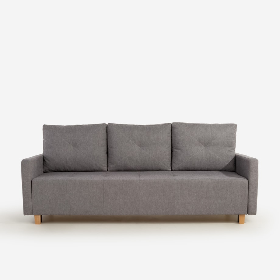 Sofa rozkładana szara ALBERTA - 1