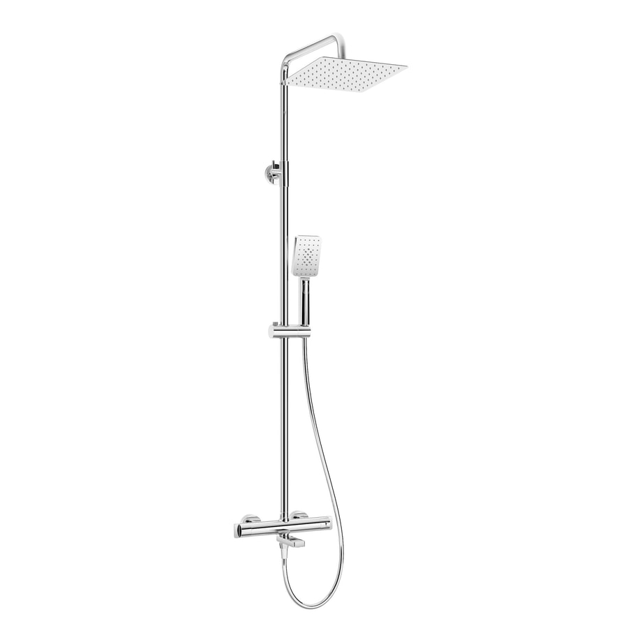 Deszczownica z baterią wannową termostatyczną chrom ALPINIA - 1