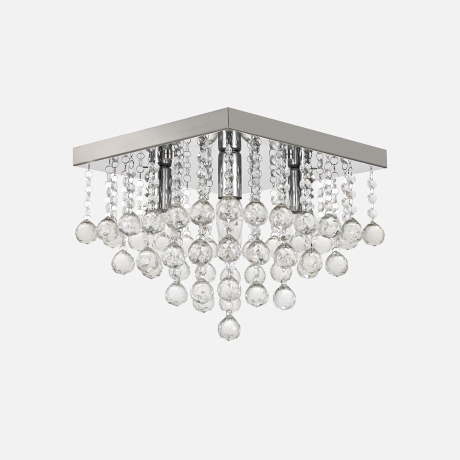 Lampa sufitowa chrom AMARAL 30x30 cm - 1