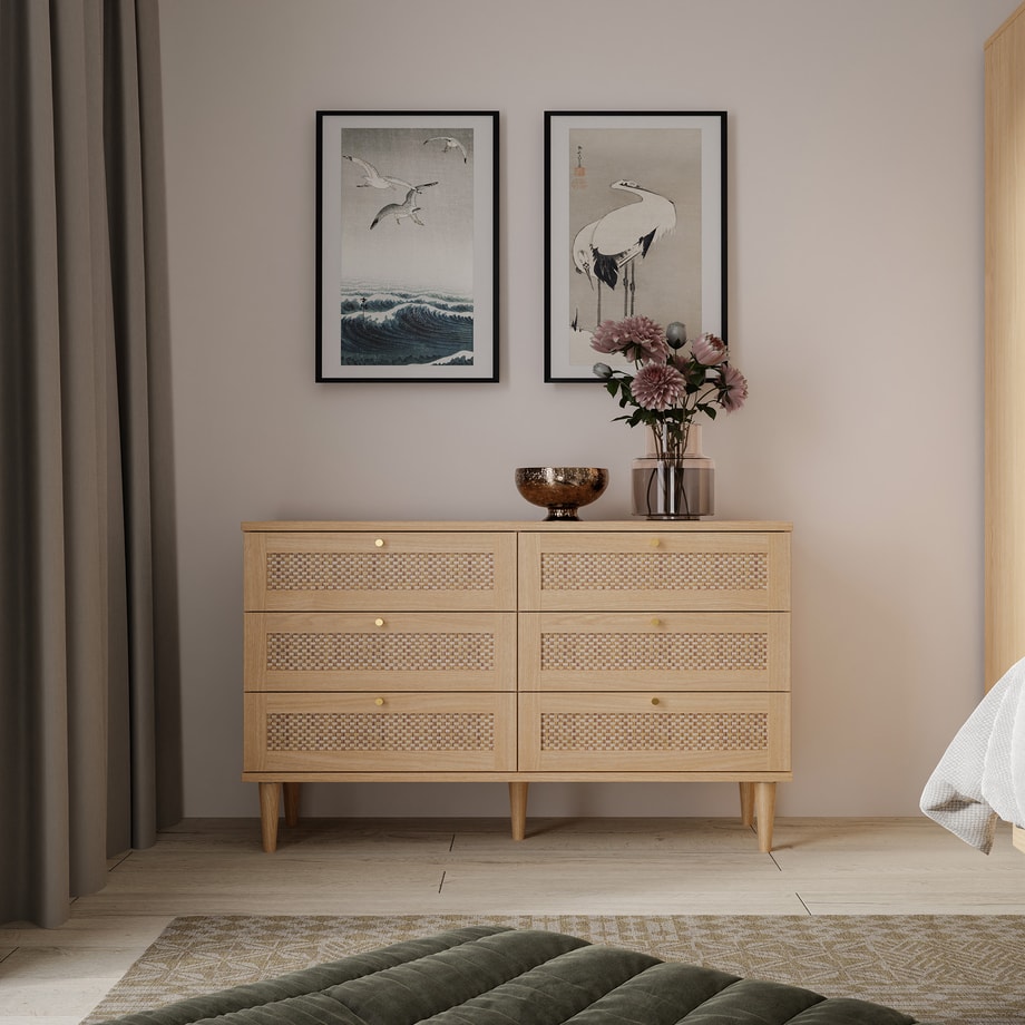 Komoda boho z 6 szufladami CALASETTA - 4