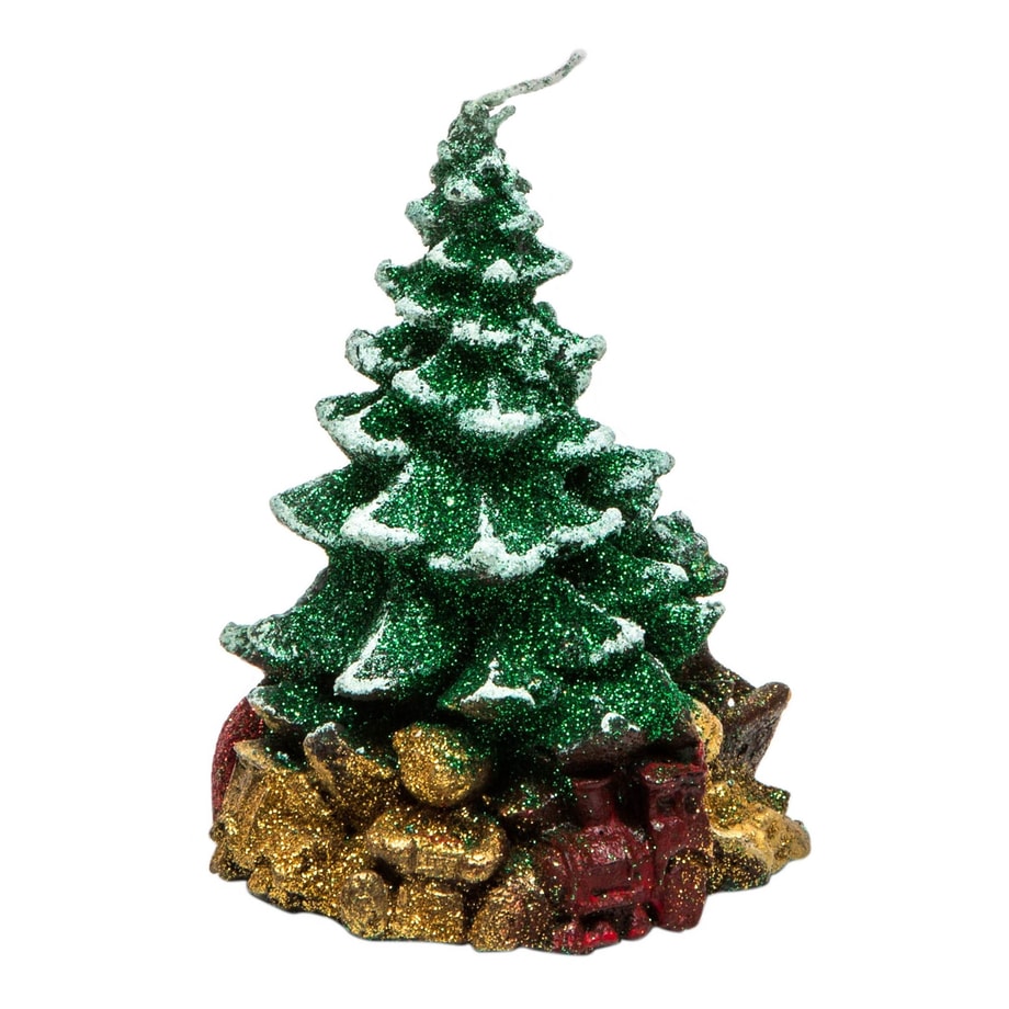 Świeca CHOINKA mała zielona 13 cm - 1