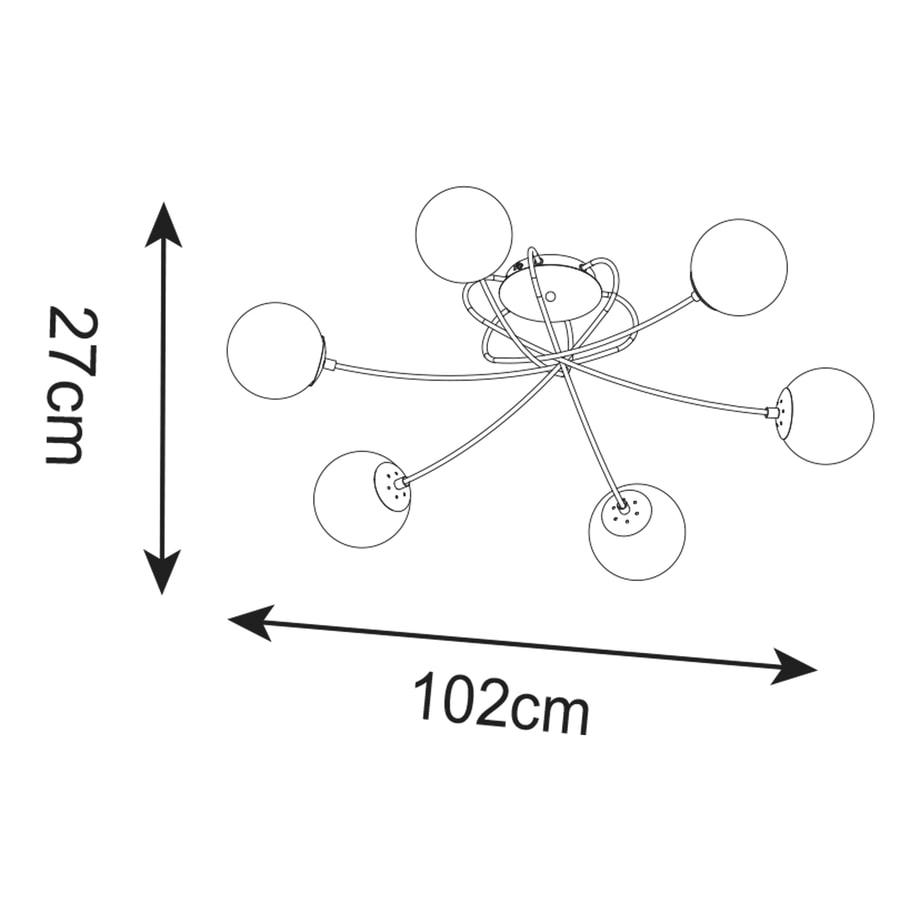 Lampa sufitowa LIXA CL20004-6 - 6
