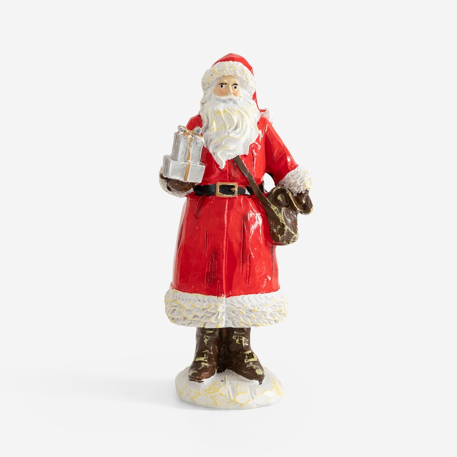 Figurka świąteczna MIKOŁAJ z prezentami 18 cm - 1