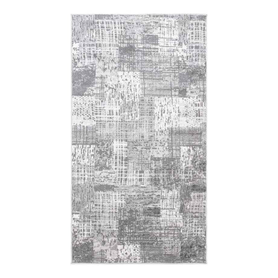 Dywan retro do przedpokoju szary MIRAGE 80x150 cm - 1